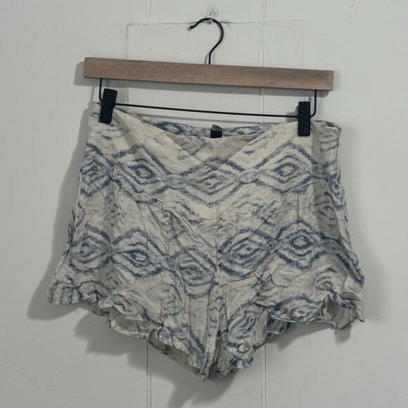 Design Lab Lord & Taylor Blue Tie Dye Shorts Small Art - Picture 1 of 5